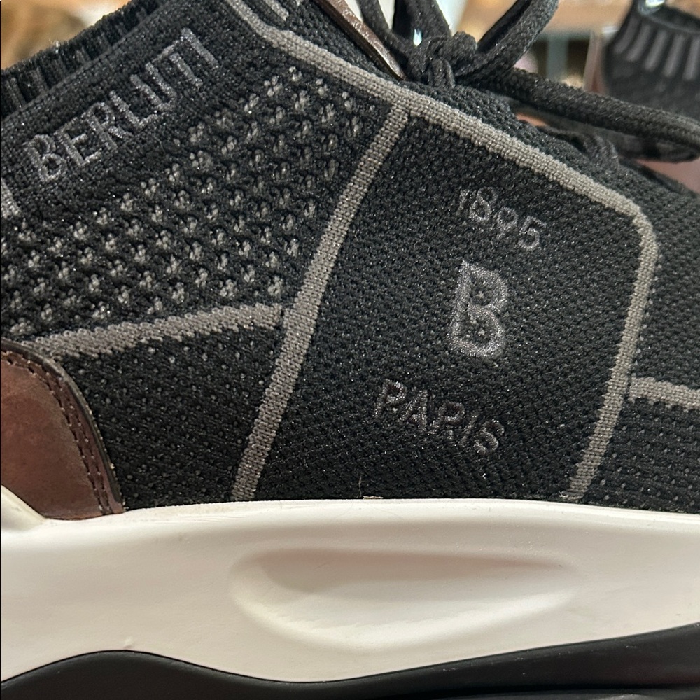 Berluti Shadow Knit Men's Sneakers - Picture 8 of 12